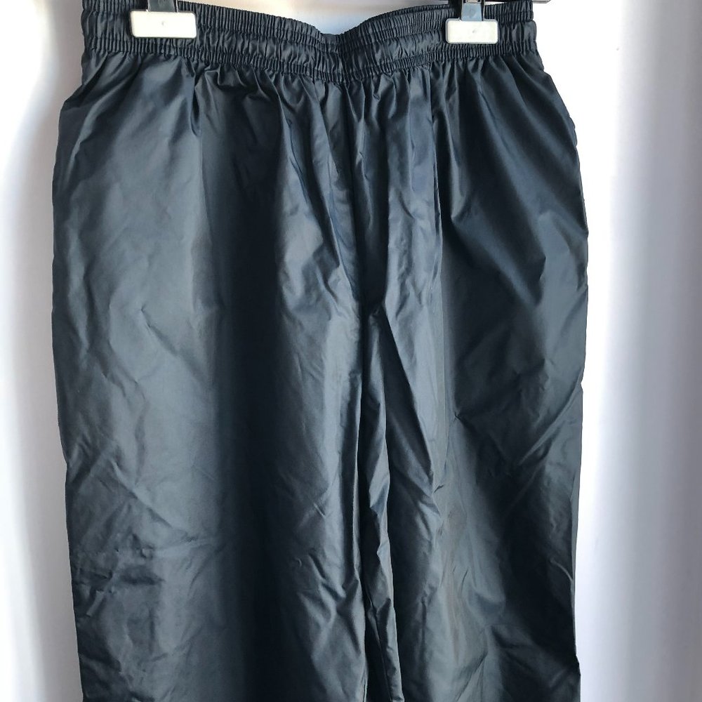 Thrifted navy track pants
